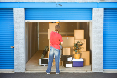 Man Finished Putting Stuff In Storage